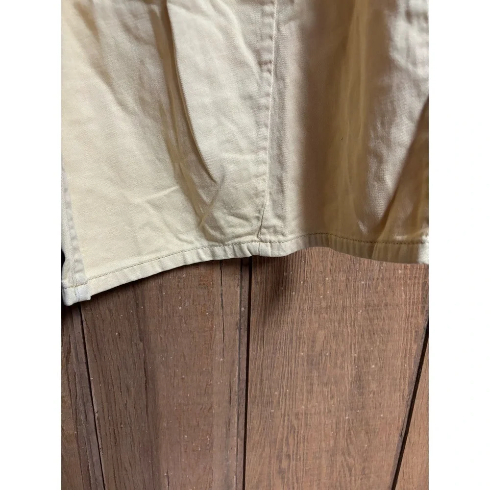 Free People wide‎ leg button fly soft yellow trousers women size 2